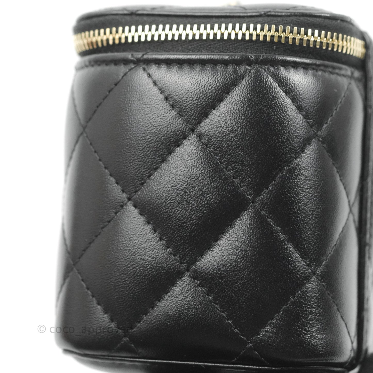 Chanel Classic Vanity with Chain Black Lambskin Gold Hardware