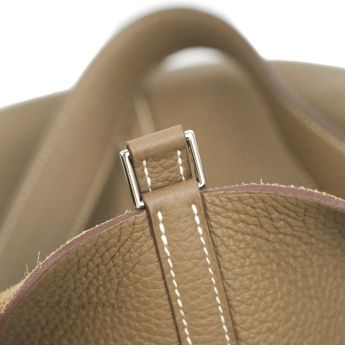 Hermès Picotin Lock 22 Clemence Etoupe Palladium Hardware