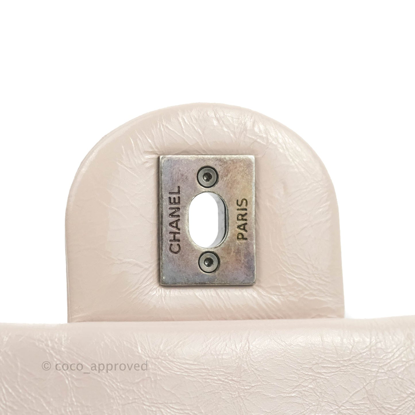 Chanel Mini Flap Nude Pink Crumpled Glazed Calfskin Ruthenium Hardware