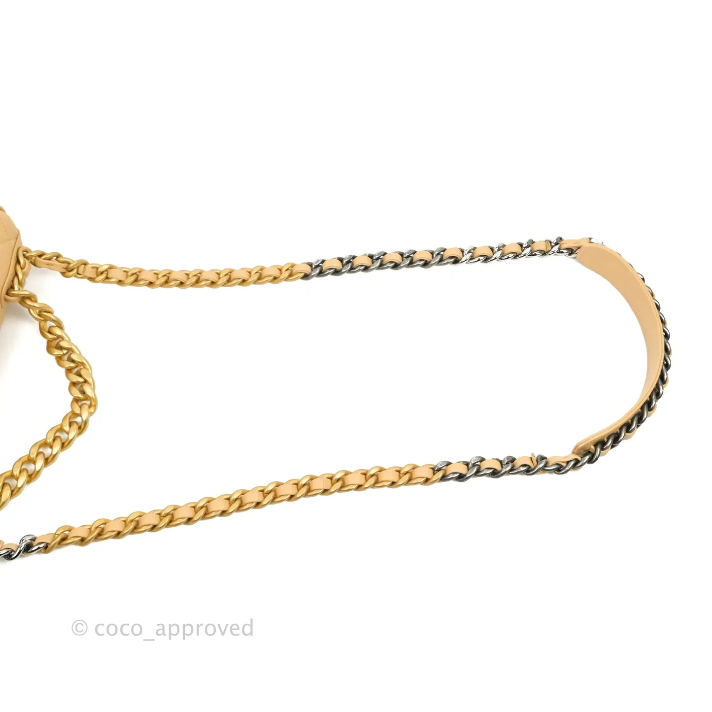 Chanel 19 Small Dark Beige Mixed Hardware 22C