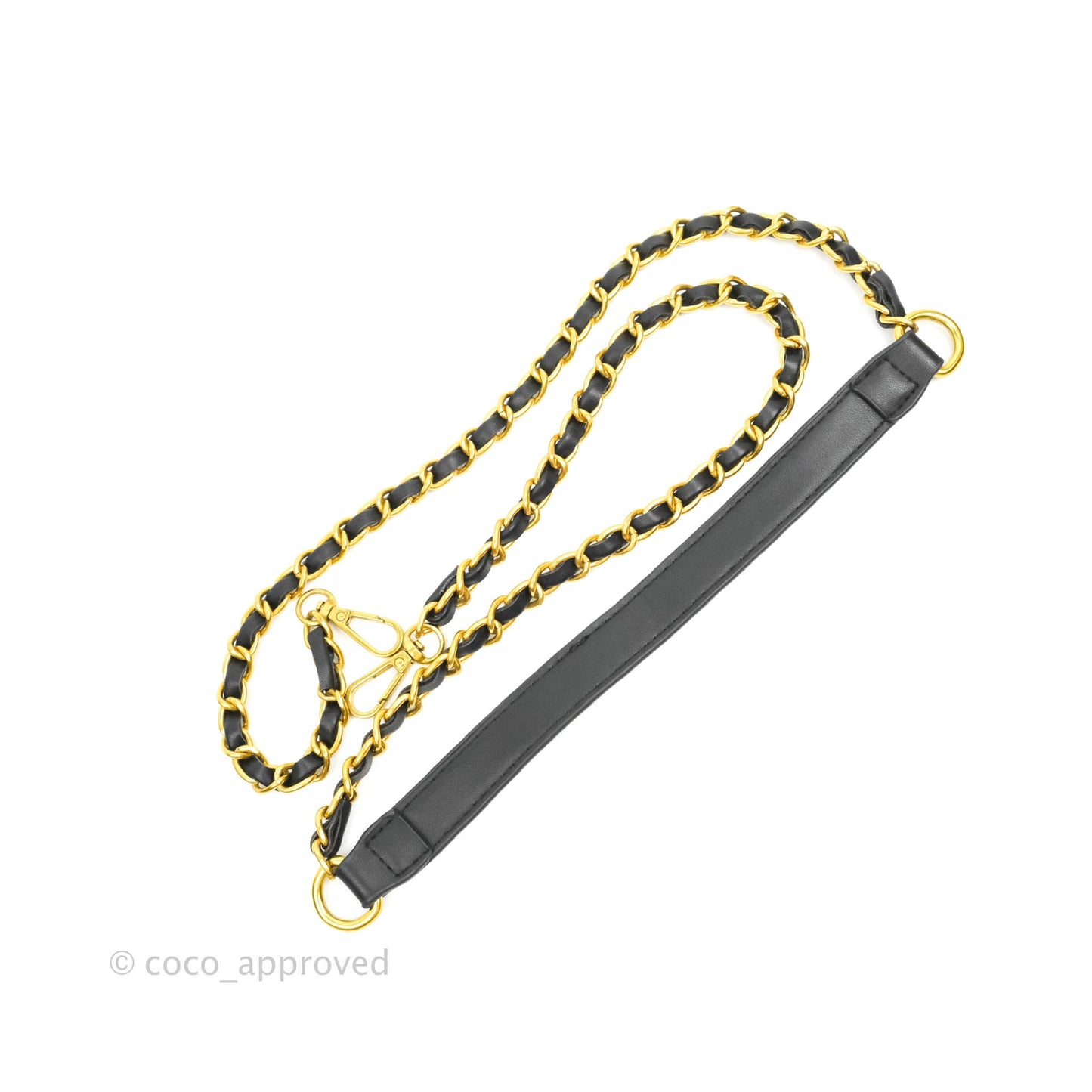 Chanel Vintage Vanity Case Black Caviar Gold Hardware