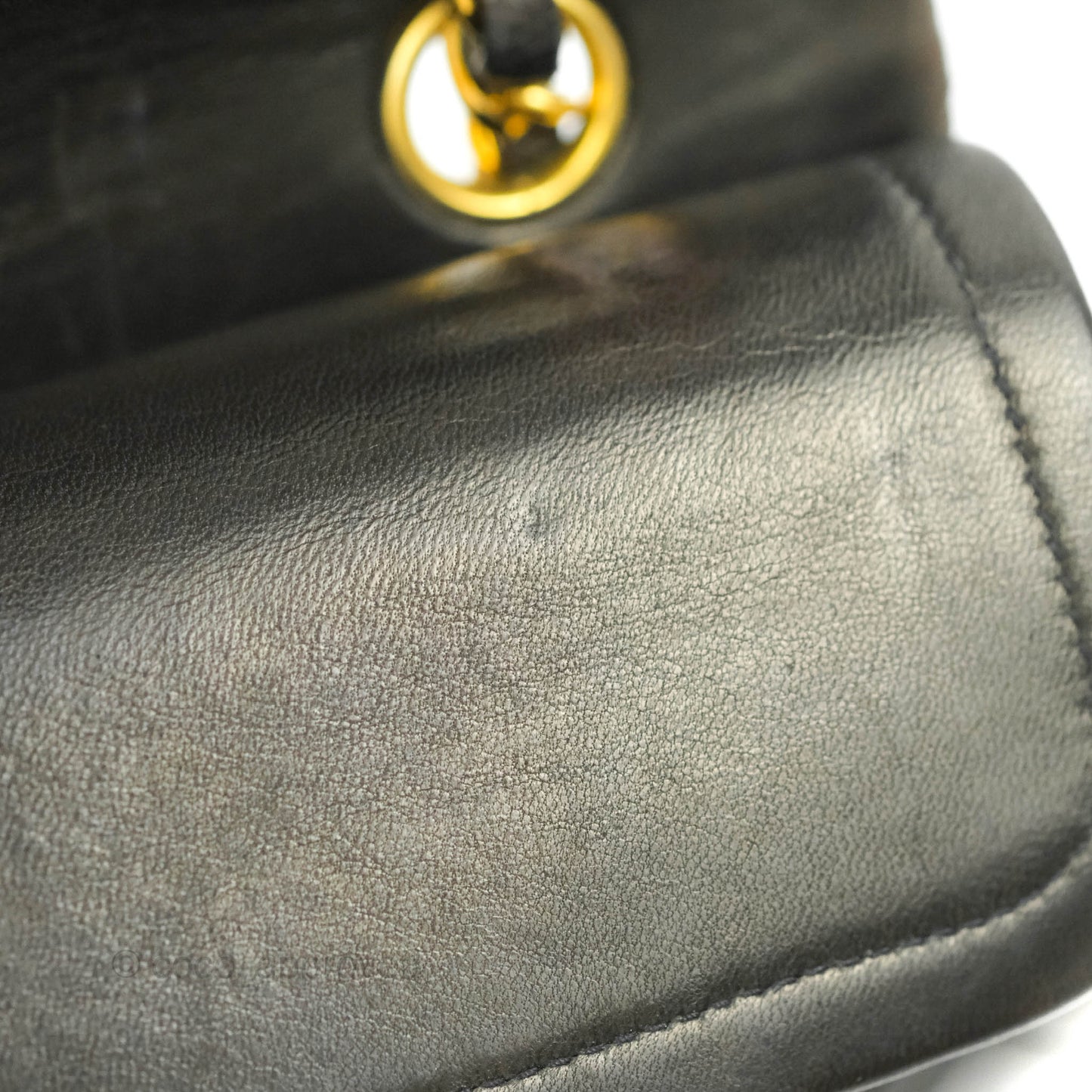 Chanel Classic Vintage Small Flap Black Lambskin 24K Gold Hardware