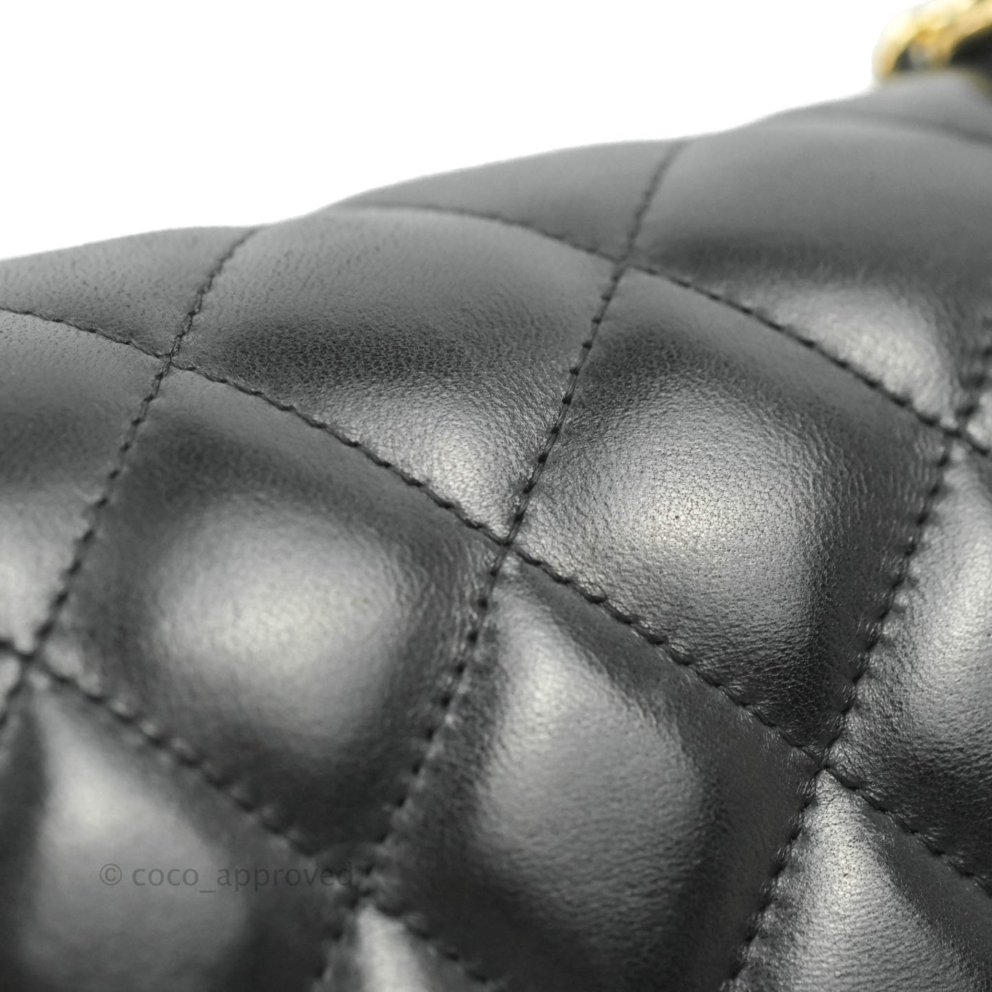 Chanel Jumbo Double Flap Black Lambskin Gold Hardware