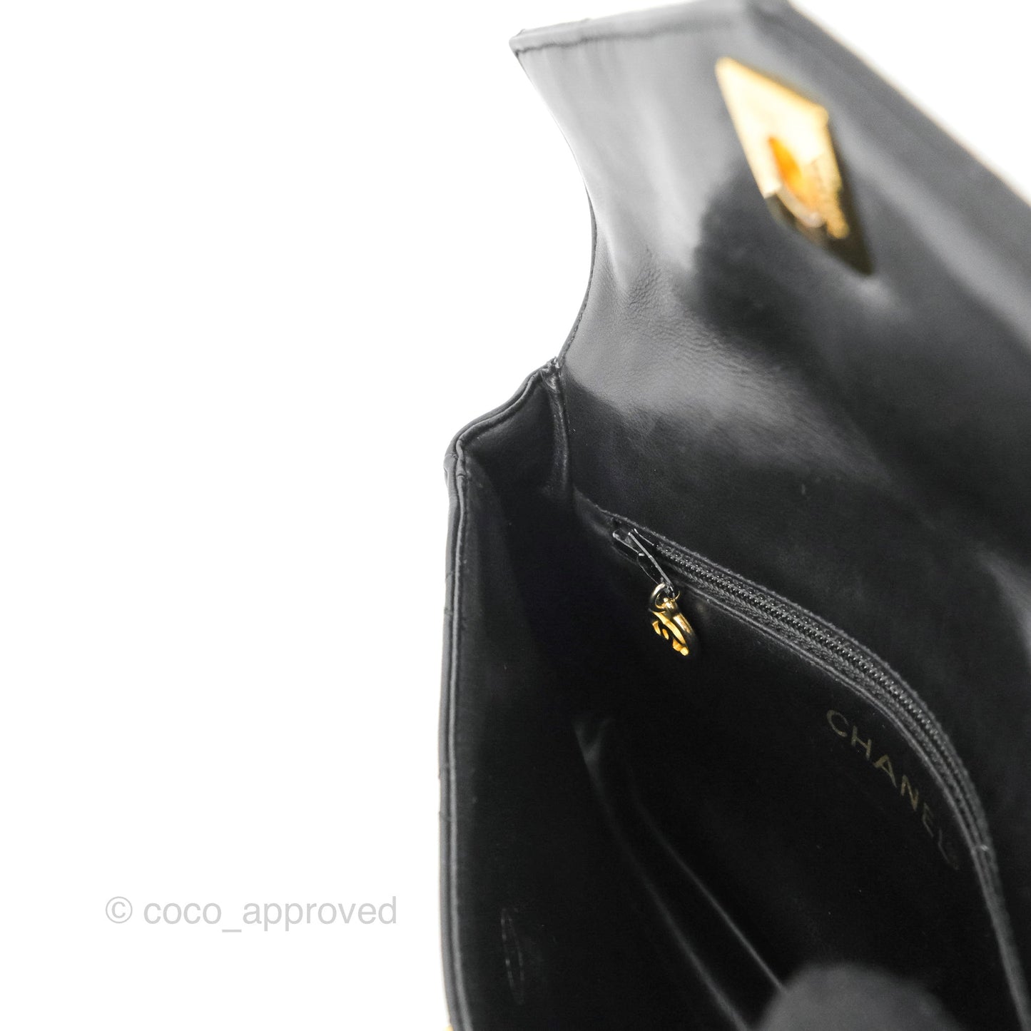 Chanel Vintage Belt Bag Quilted Black Lambskin 24K Gold Hardware