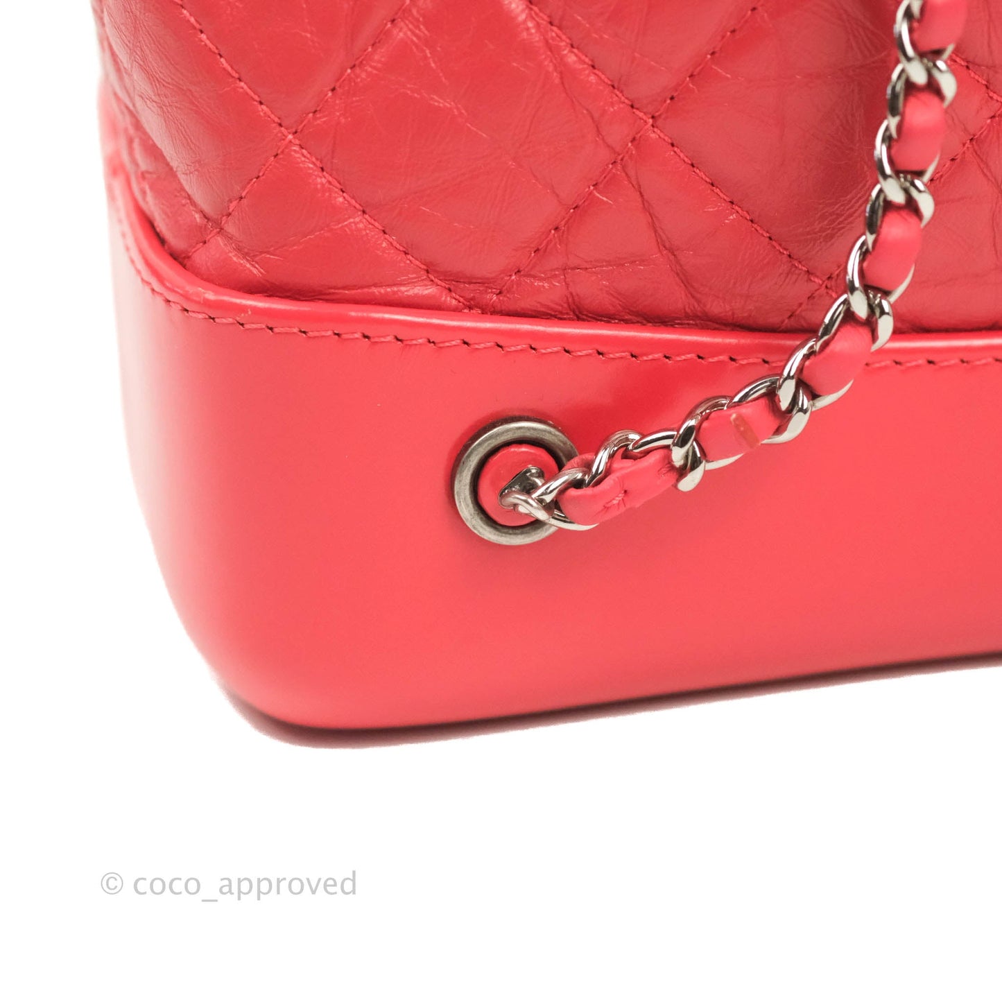 Chanel Small Gabrielle Backpack Dark Pink Aged Calfskin