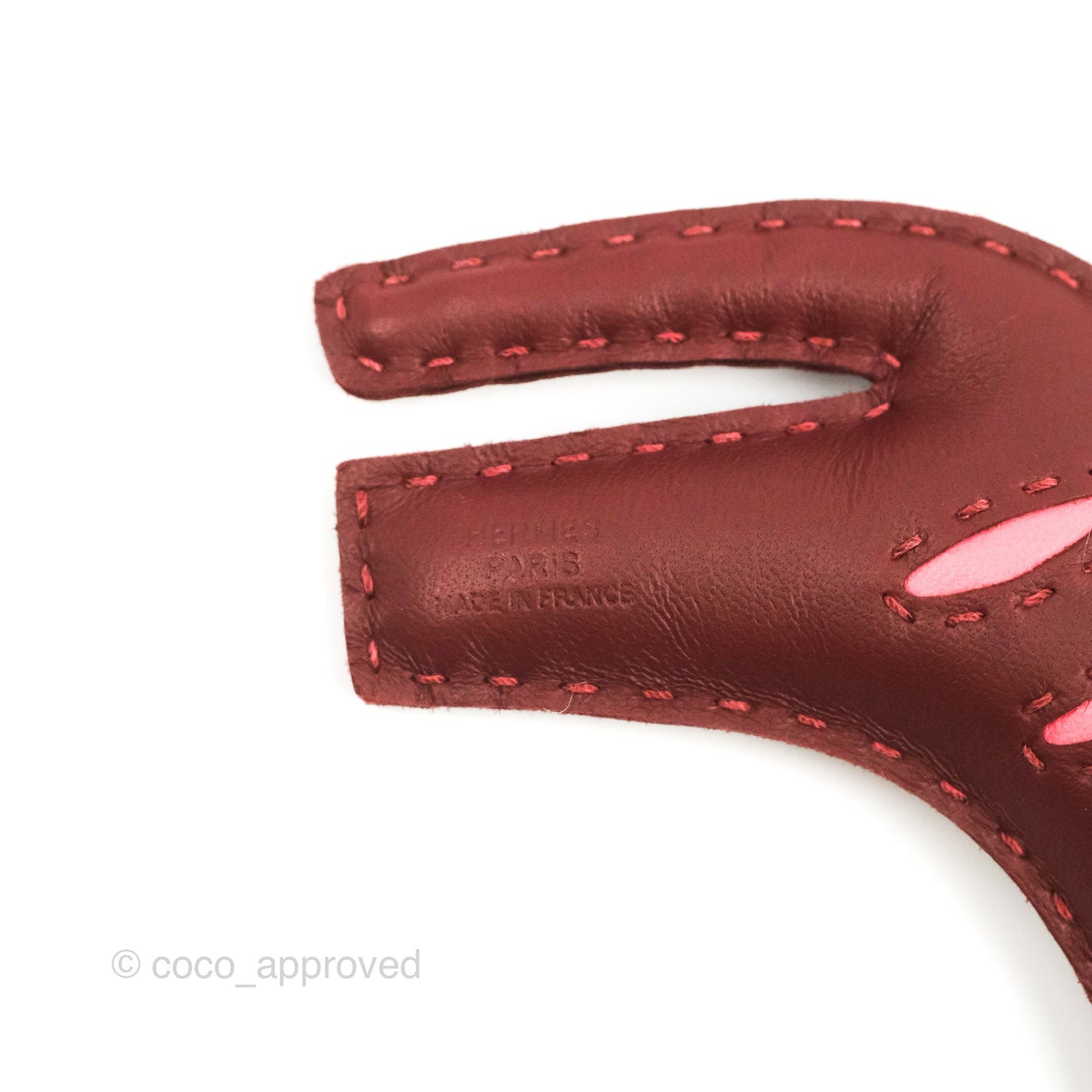 Hermès Rooroo Bag Charm Rouge H/Rose Azalee