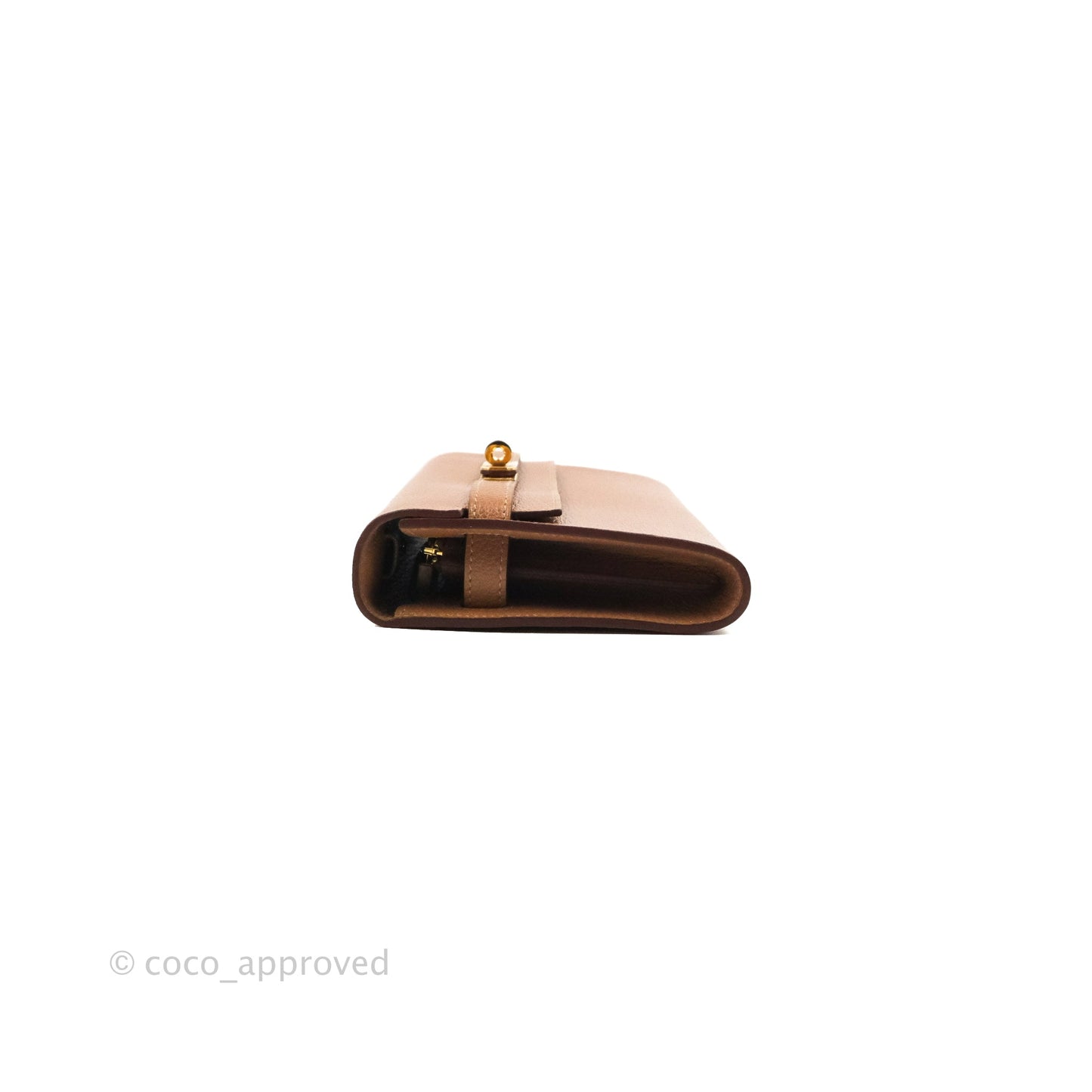 Hermès Kelly To Go Wallet Quebracho Chevre Mysore Gold Hardware