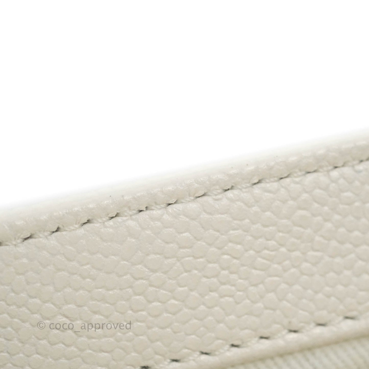 Chanel Quilted Small Business Affinity Flap White Caviar Gold Hardware