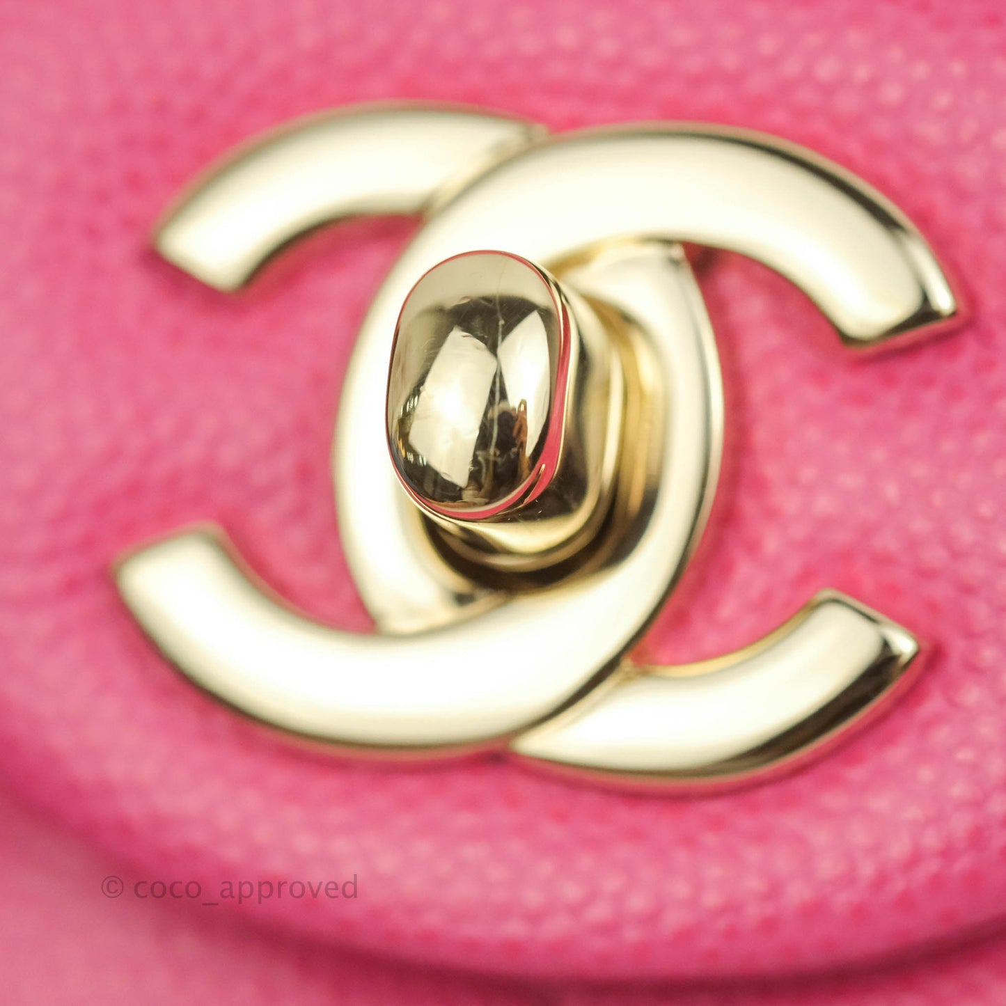 Chanel Small Classic Quilted Flap Pink Caviar Gold Hardware