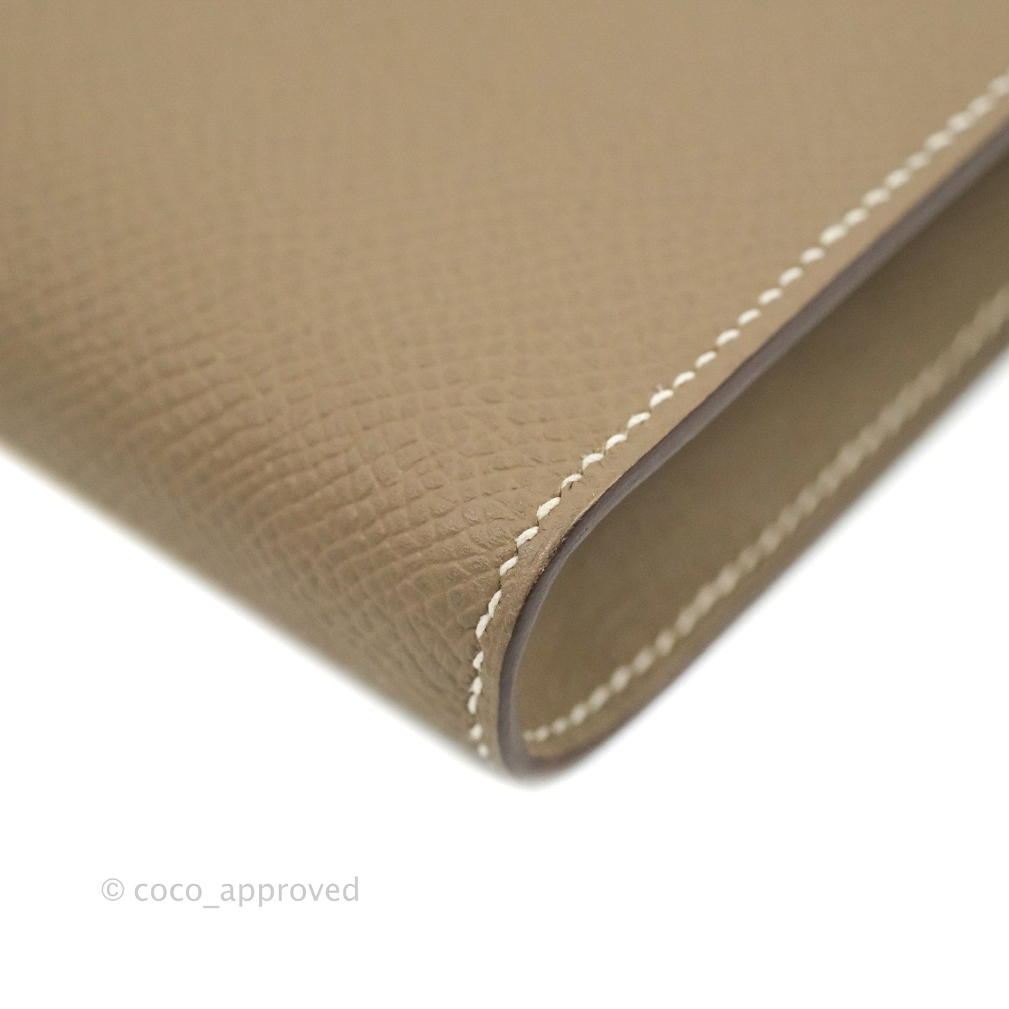 Hermes Epsom Clic 16 Wallet Etoupe 18 Palladium Hardware
