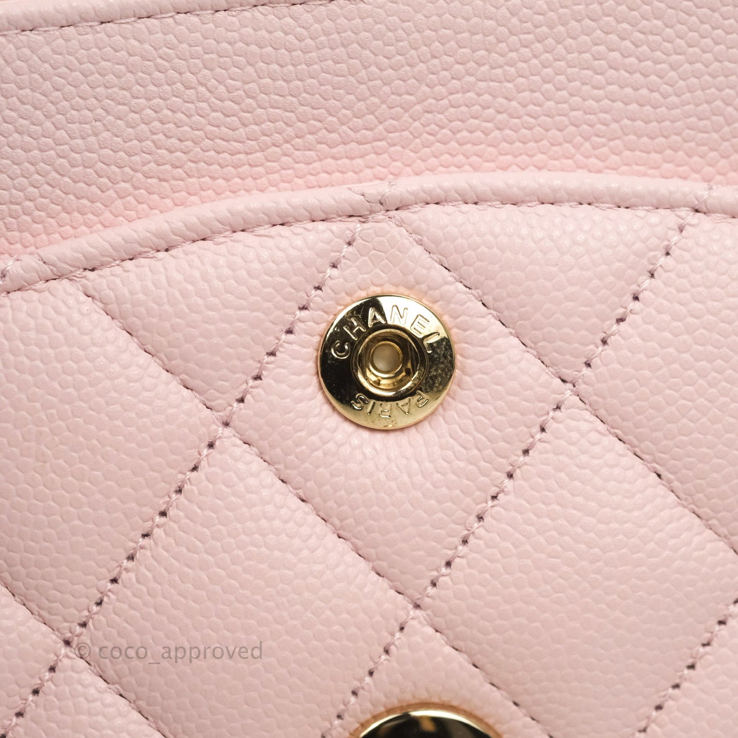Chanel Classic Small S/M Flap Pink Caviar Gold Hardware 22S