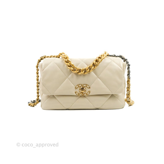 Chanel 19 Medium Ivory Mixed Hardware