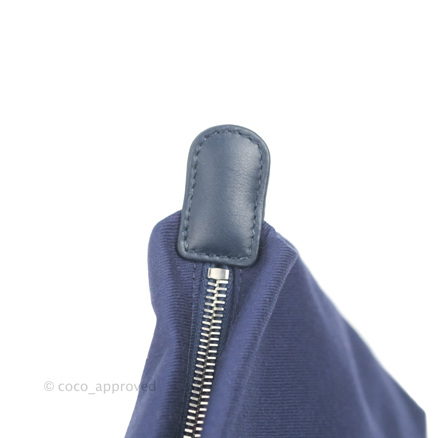 Chanel Quilted Medium Coco Handle Shopping Tote Denim Silver Hardware