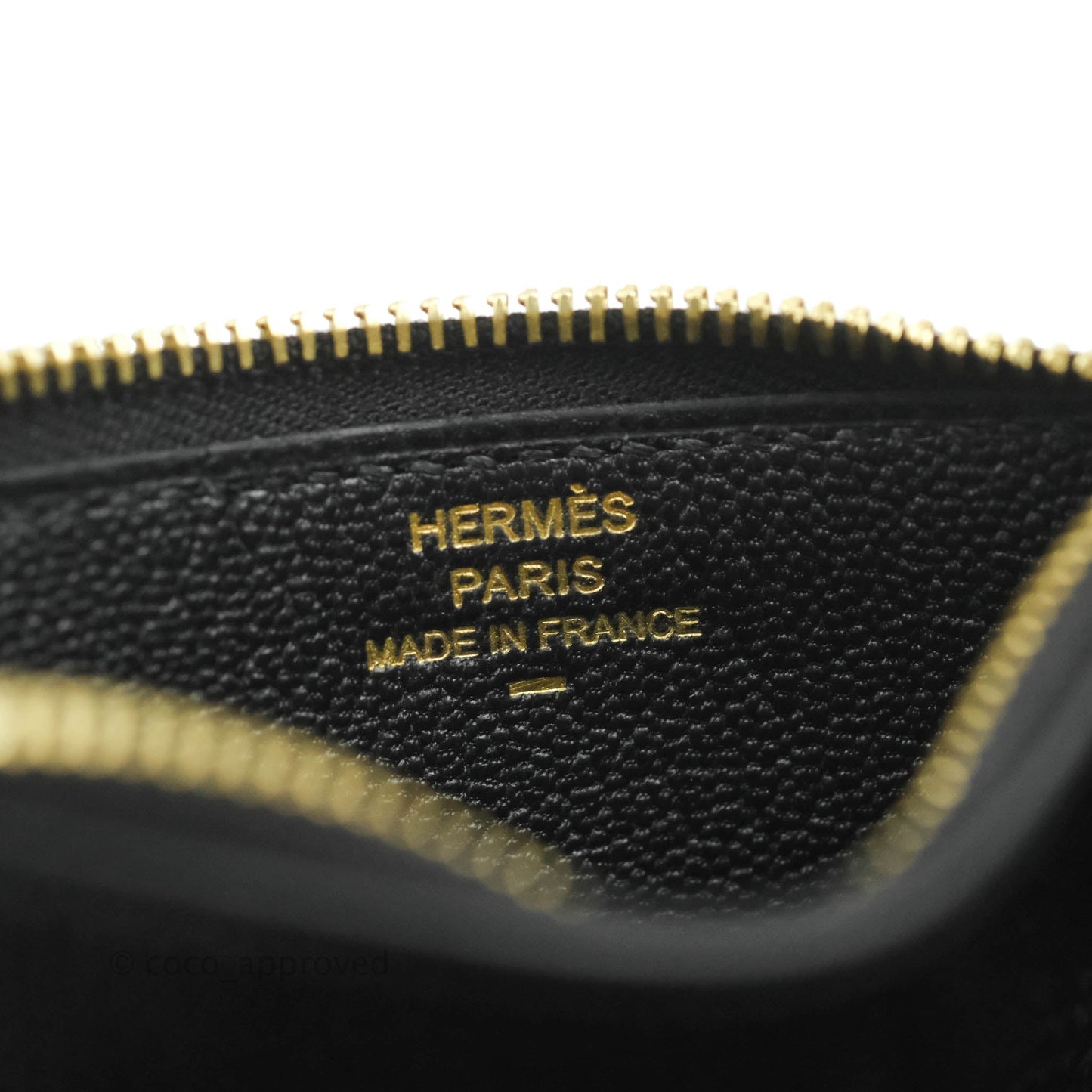 Hermès Constance Slim Wallet Black Lizard Leather Rose Gold Hardware