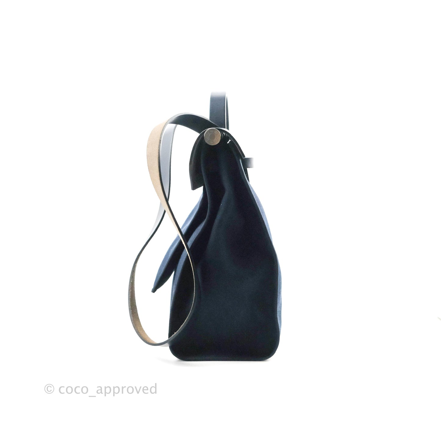 Hermès Herbag Zip 39 Navy Canvas Palladium Hardware