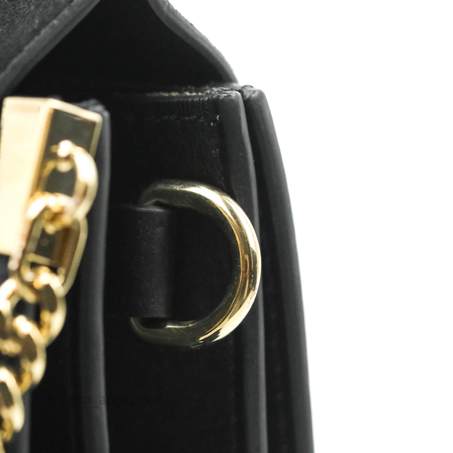 Chloe Medium Faye Shoulder Bag Black Suede Calfskin Leather