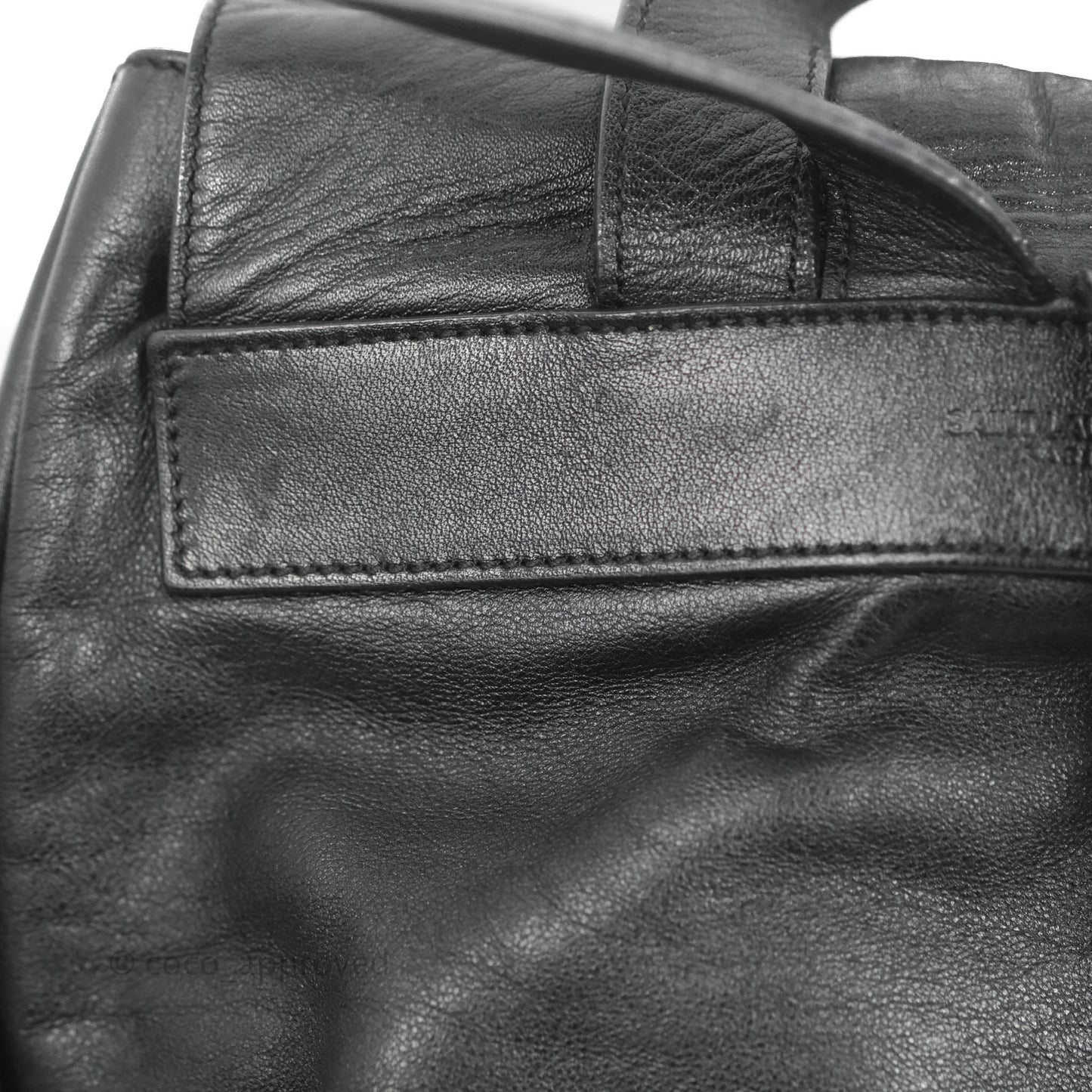 Saint Laurent Festival Fringe Backpack Black Calfskin