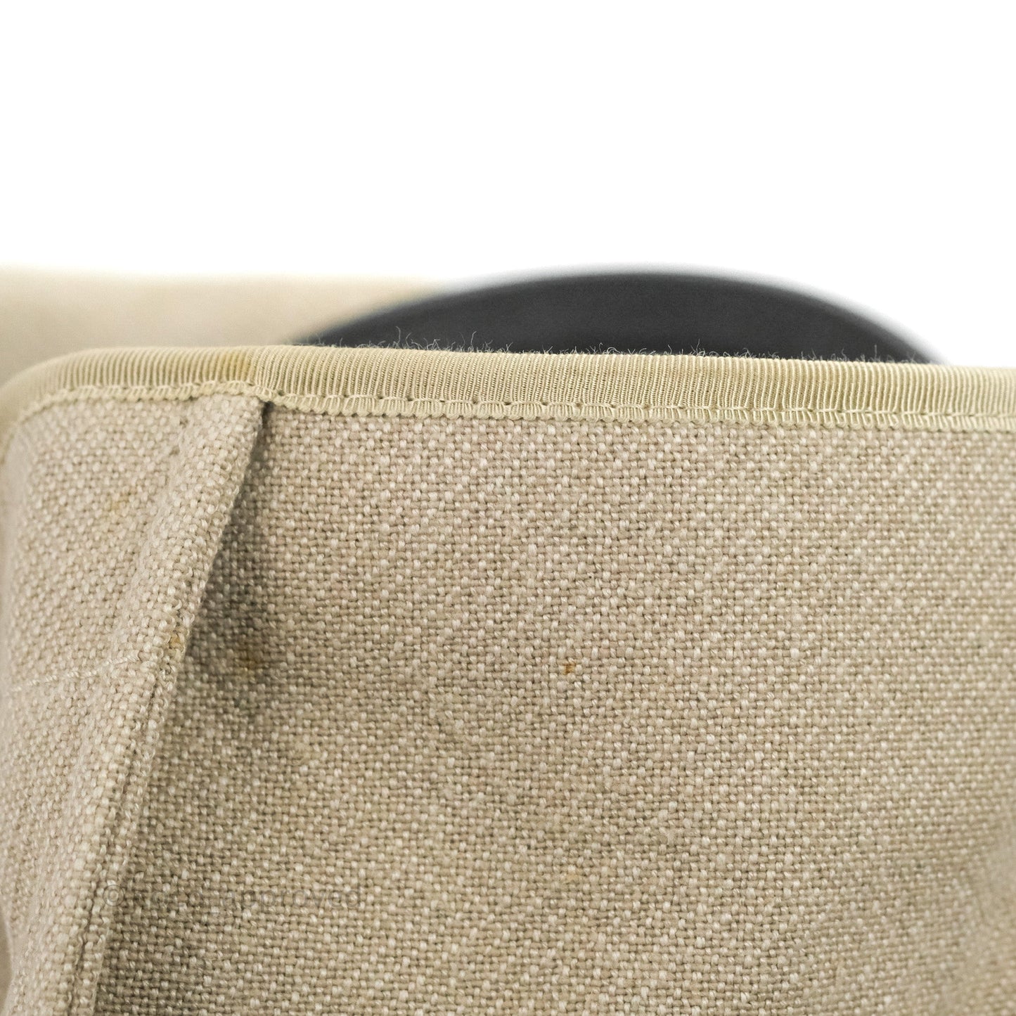 Chanel Large Deauville Black/Taupe Canvas