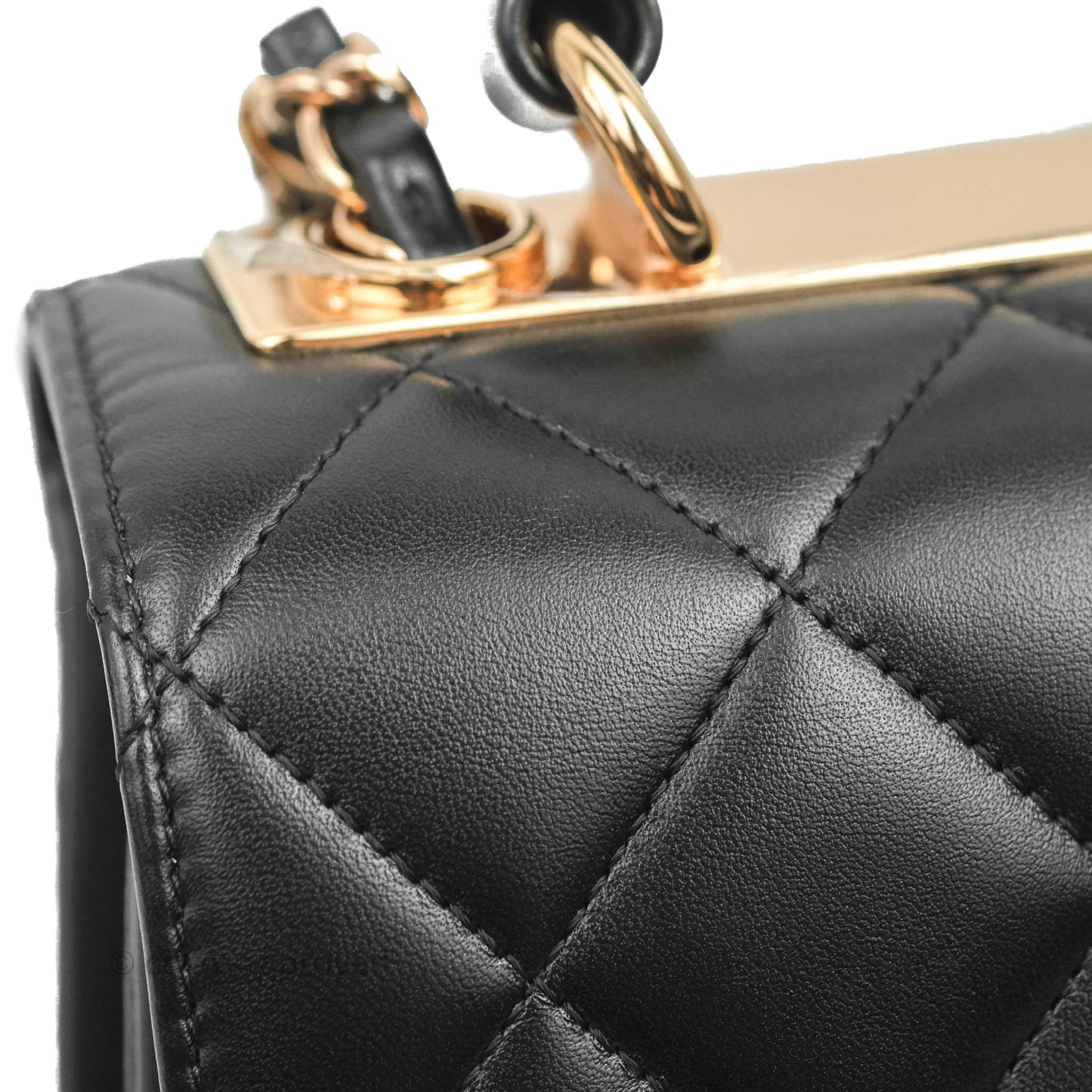 Chanel Trendy CC Small Black Lambskin Rose Gold Hardware
