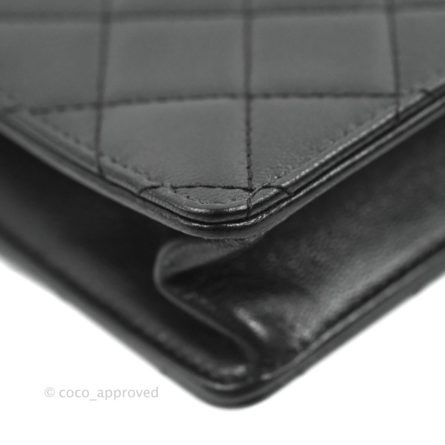 Chanel Quilted Chic Pearls Flap Black Goatskin Aged Gold Hardware