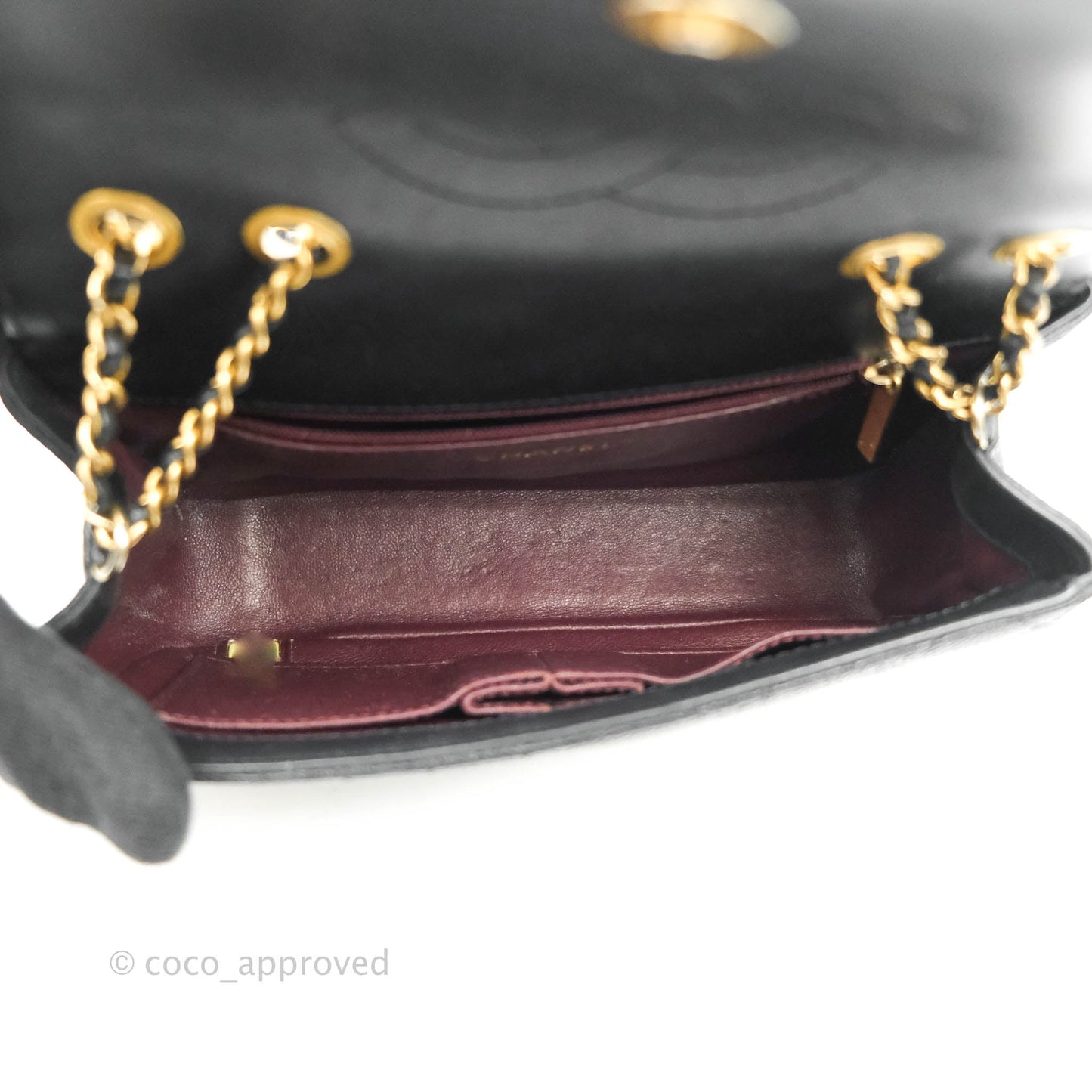 Chanel Quilted Small CC Filigree Flap Black Caviar