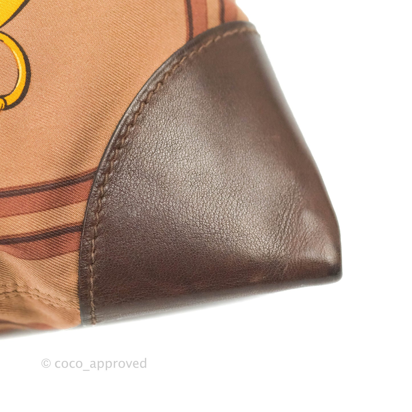 Hermès Silk City Tote Bag Marron