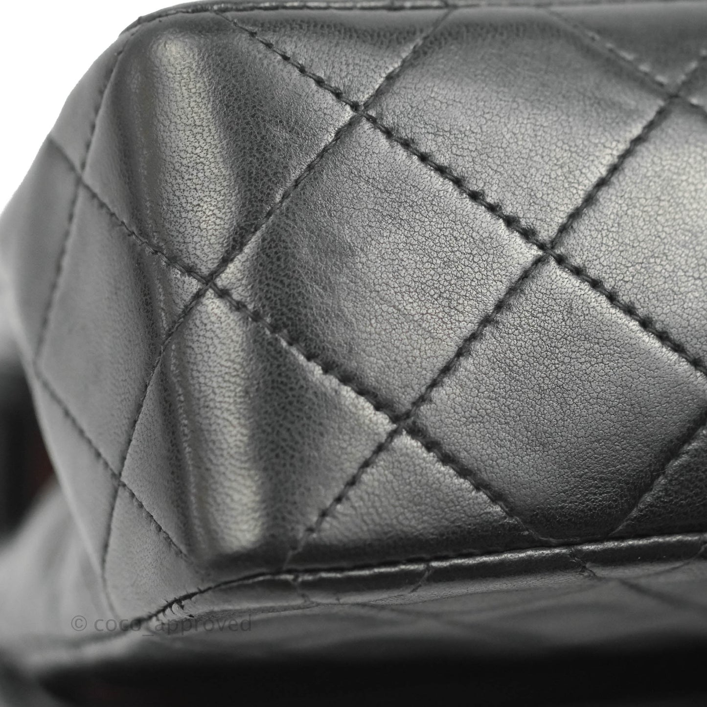 Chanel Classic Vintage Small S/M Flap Black Lambskin 24K Gold Hardware
