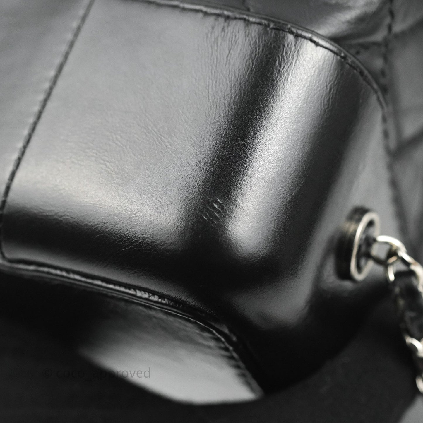 Chanel Medium Gabrielle Backpack Black Aged Calfskin