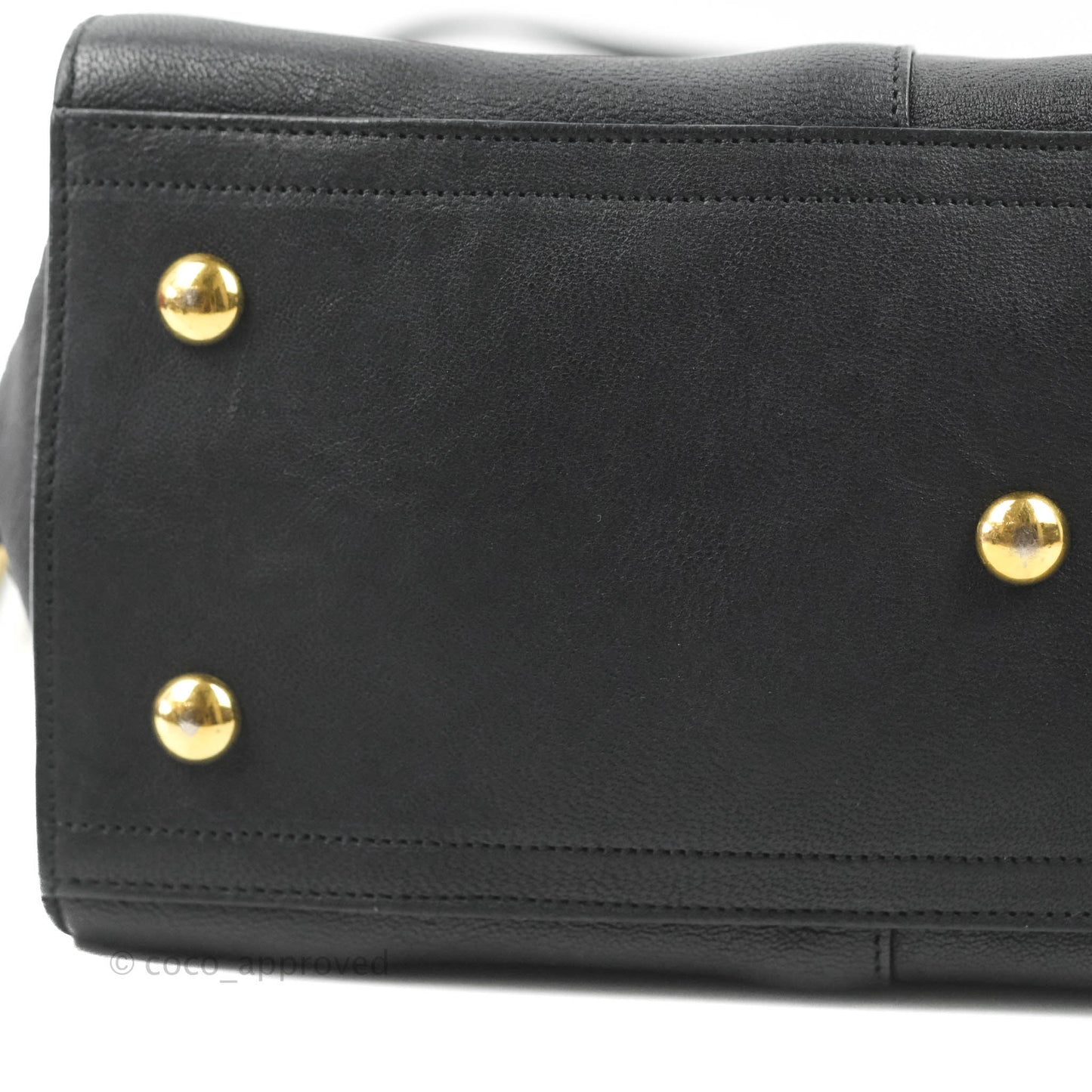 Saint Laurent Cabas Chyc Dark Navy Gold Hardware