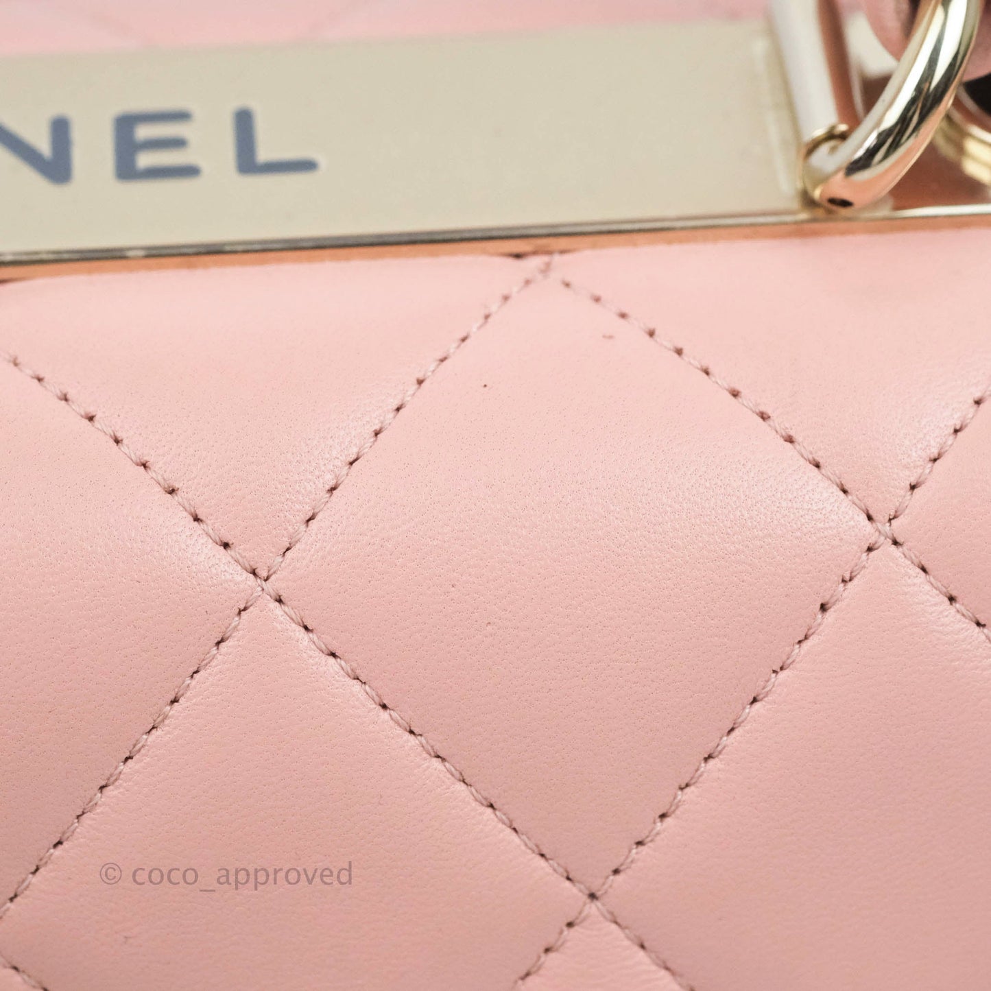 Chanel Small Trendy CC Pink Lambskin Gold Hardware