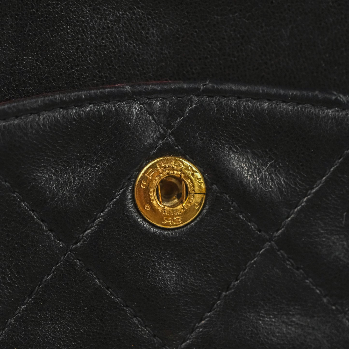 Chanel Classic Vintage Medium Flap Black Lambskin 24K Gold Hardware