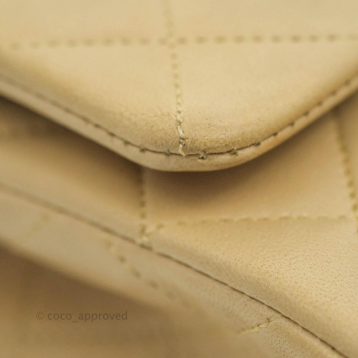 Chanel Classic Vintage Small Flap Beige Lambskin 24K Gold Hardware