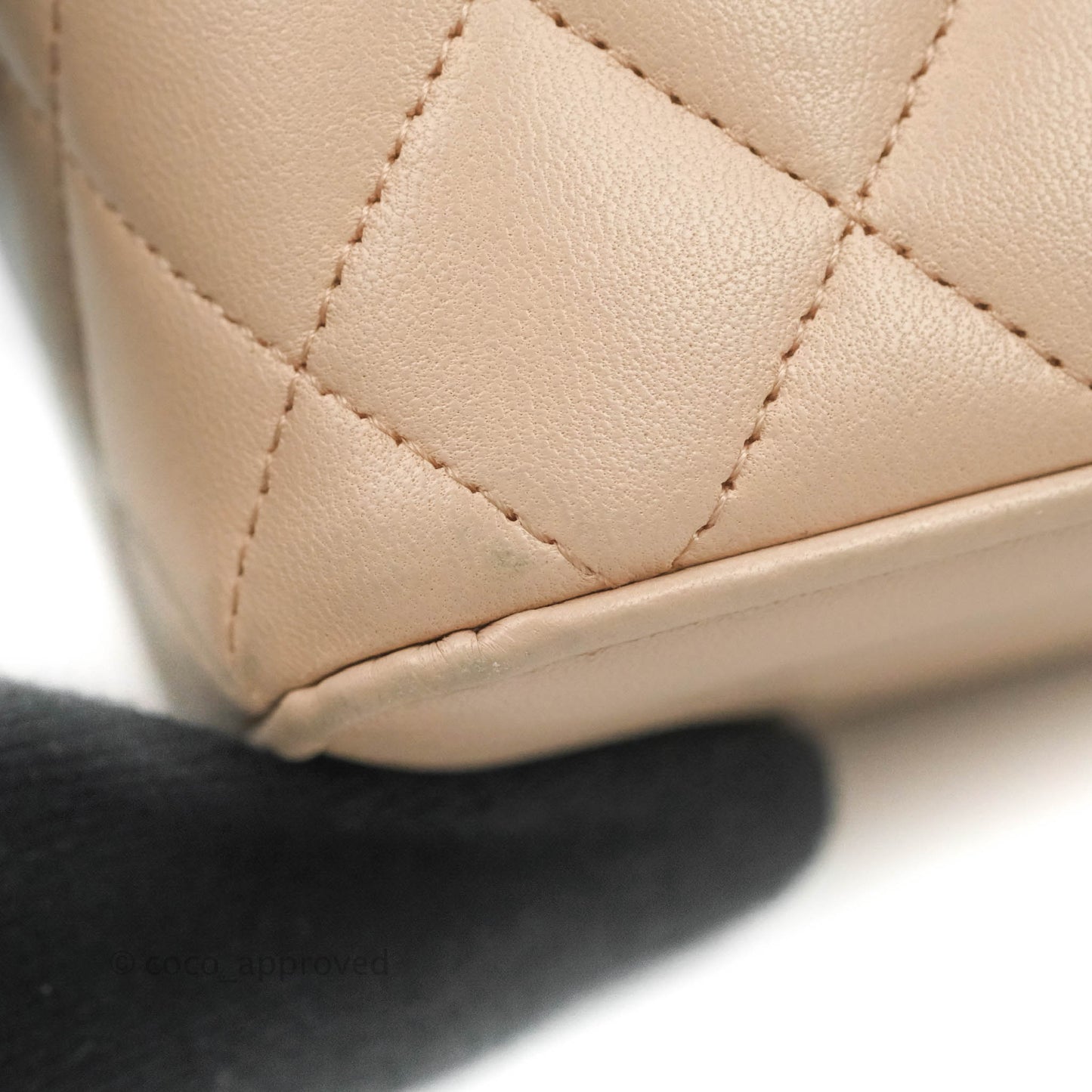 Chanel Classic Mini Pearl Crush Vanity With Chain Light Pink Lambskin Aged Gold Hardware