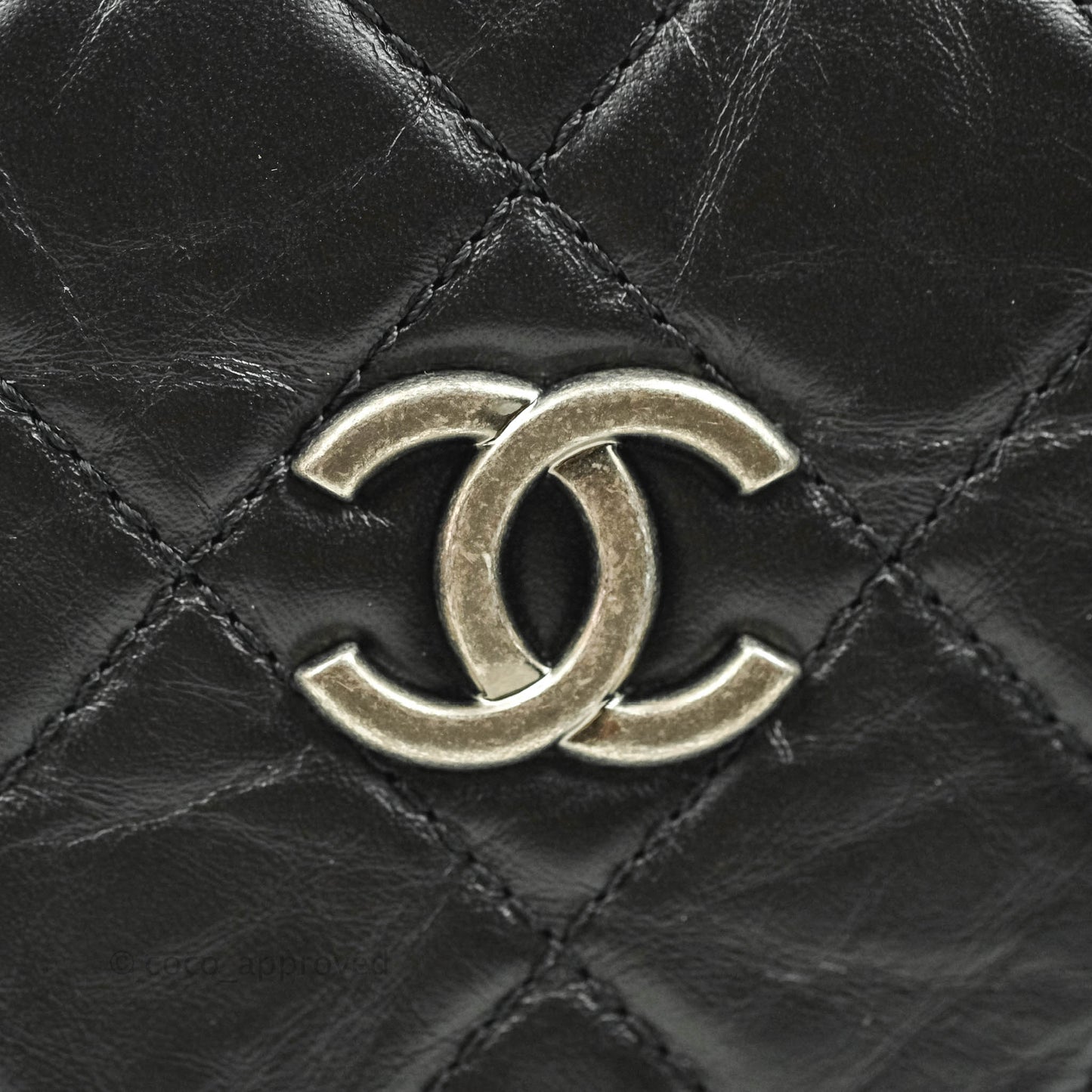 Chanel Small Gabrielle Backpack Black Aged Calfskin