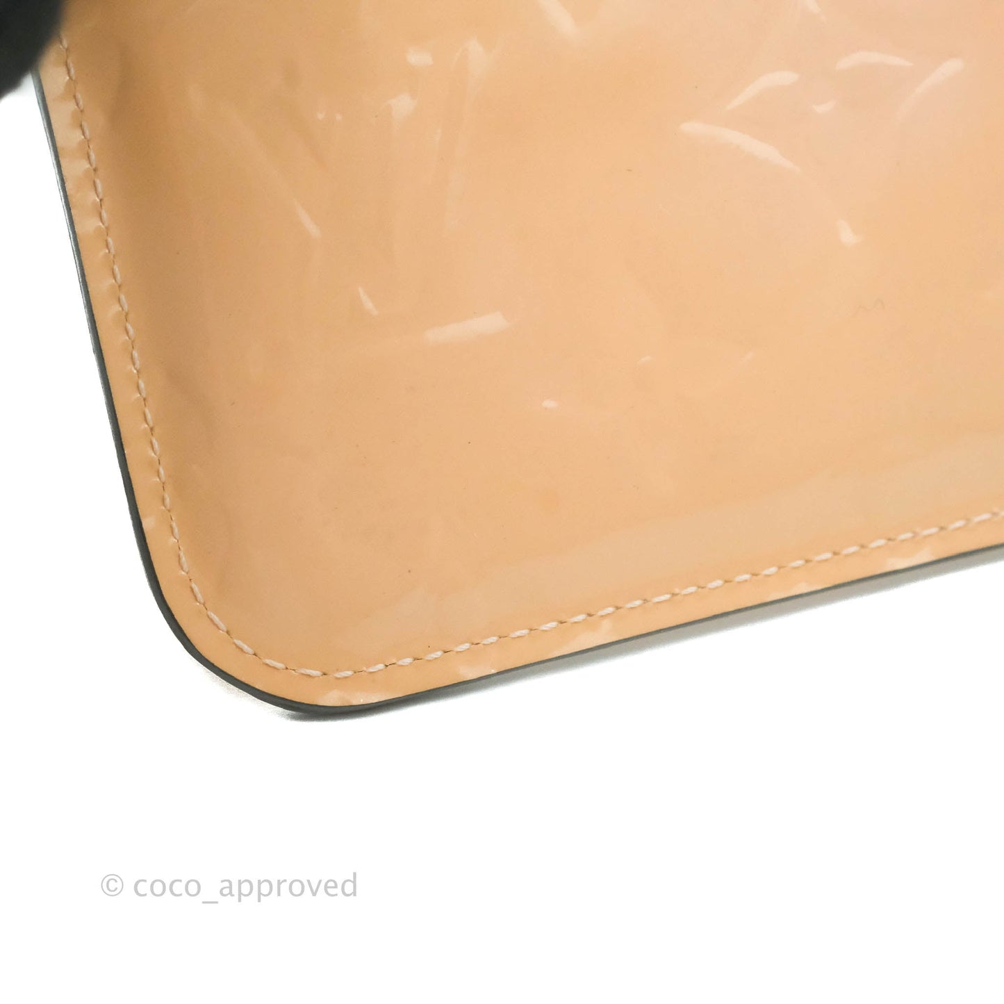 Louis Vuitton Pink Patent Key Pouch Gold Hardware