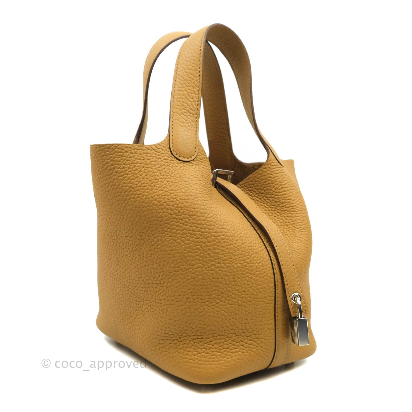 Hermès Picotin Lock 18 PM Biscuit 48 Natural 27 Clemence Palladium Hardware