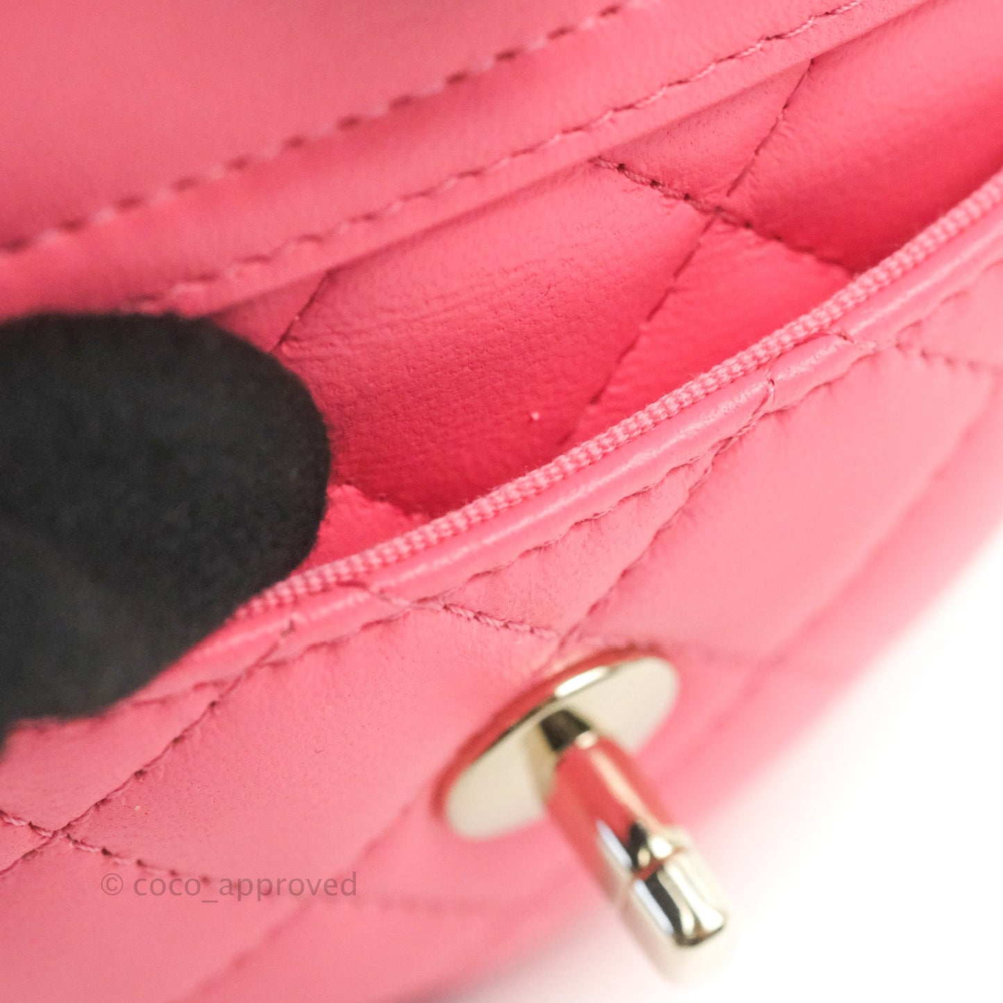 Chanel Mini Heart Belt Bag Pink Lambskin Gold Hardware 22S