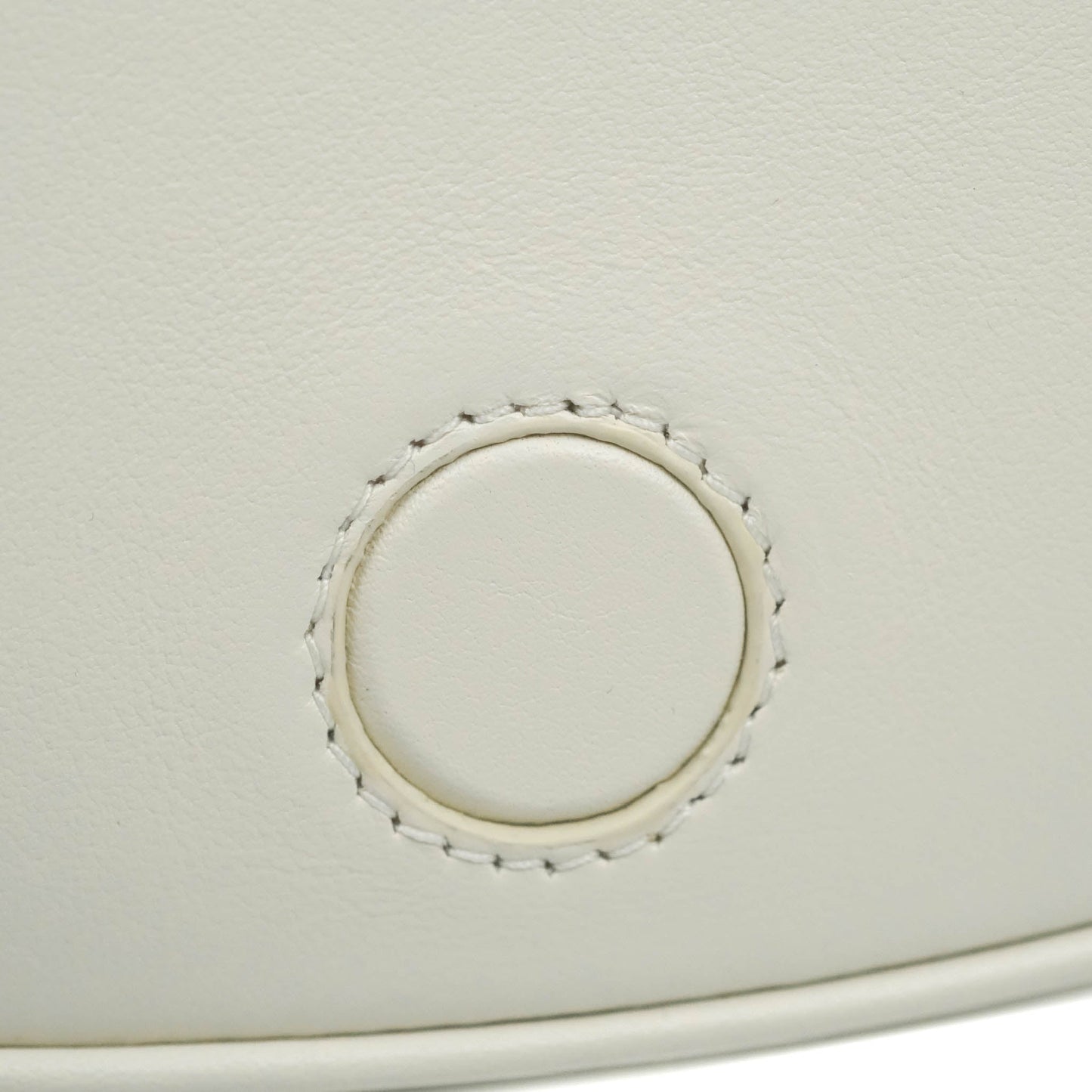 Celine Folco Cuir Triomphe White Smooth Calfskin
