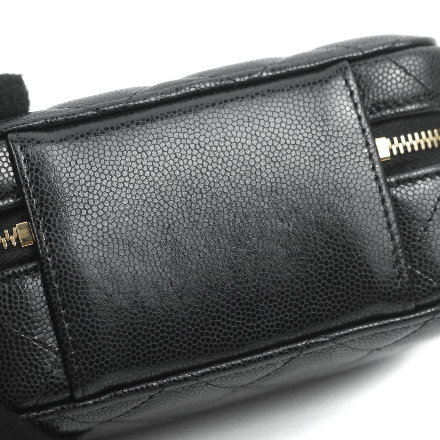 Chanel Quilted Twist Your Buttons Camera Black Caviar Gold Hardware