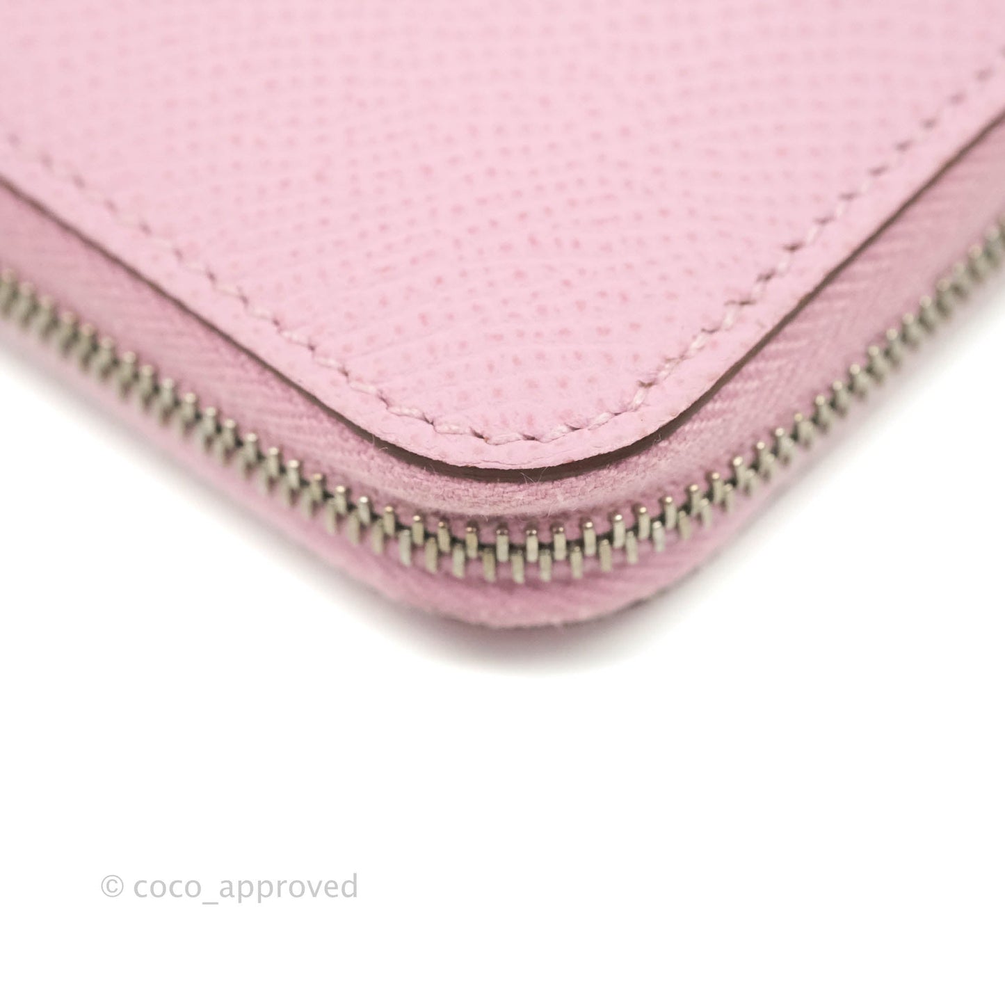 Hermès Silk In Compact Wallet Pink Epsom