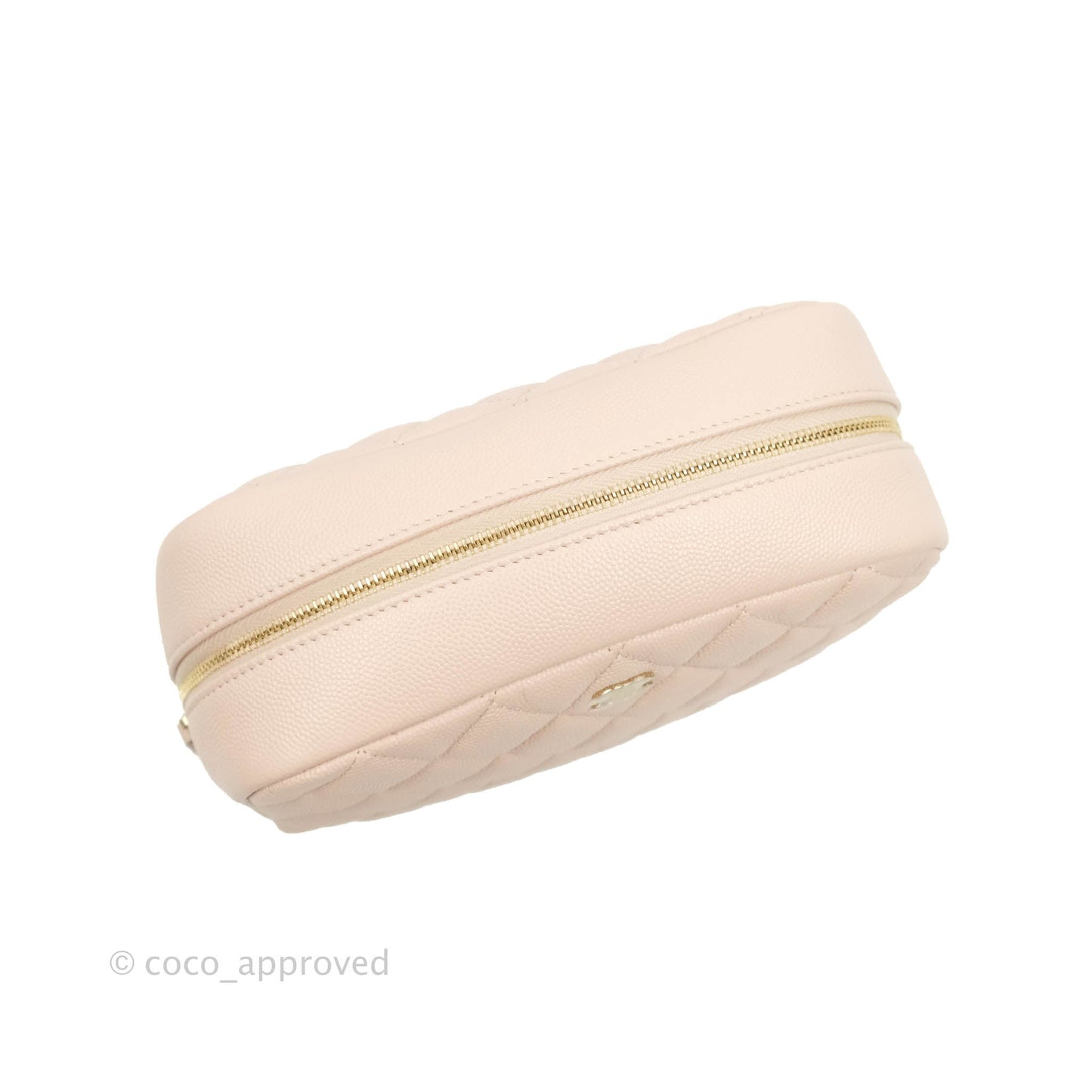 Chanel Large Classic Pouch Light Pink Caviar Gold Hardware
