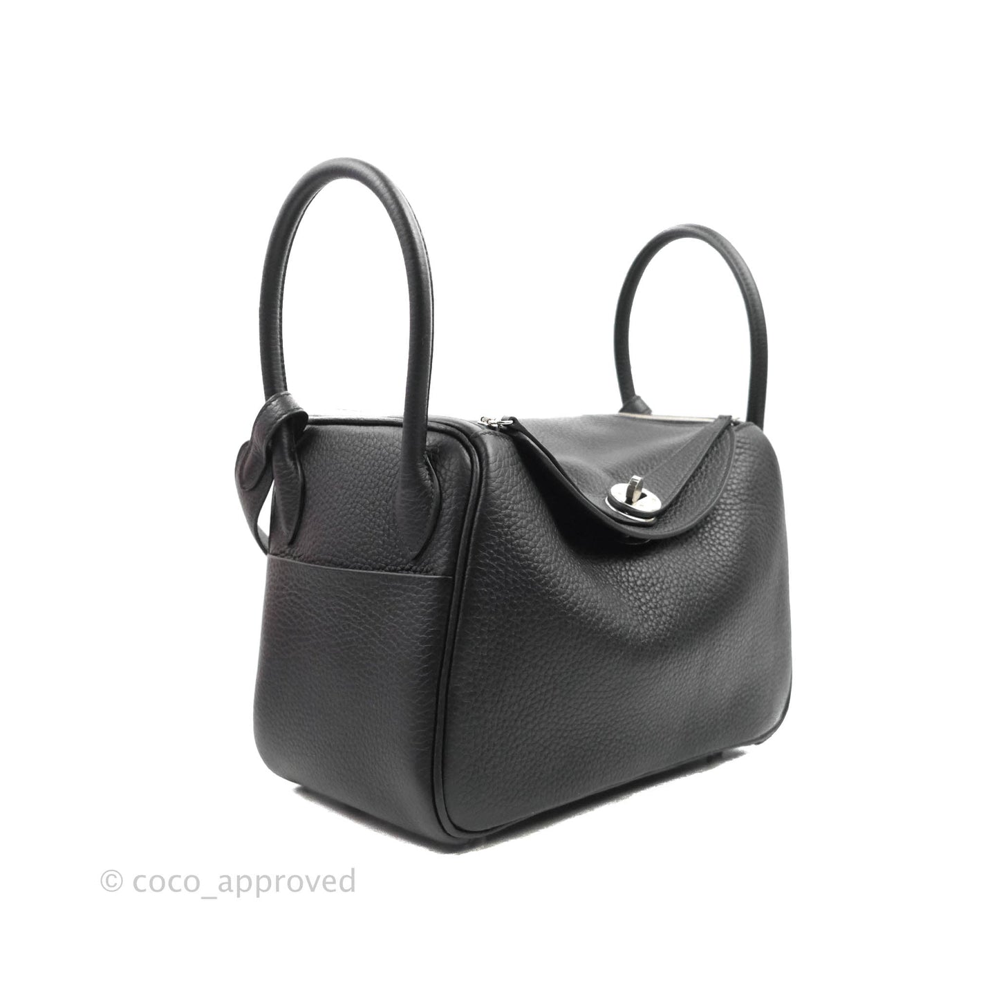 Hermès Lindy 26 Black Taurillon Clemence Palladium Hardware