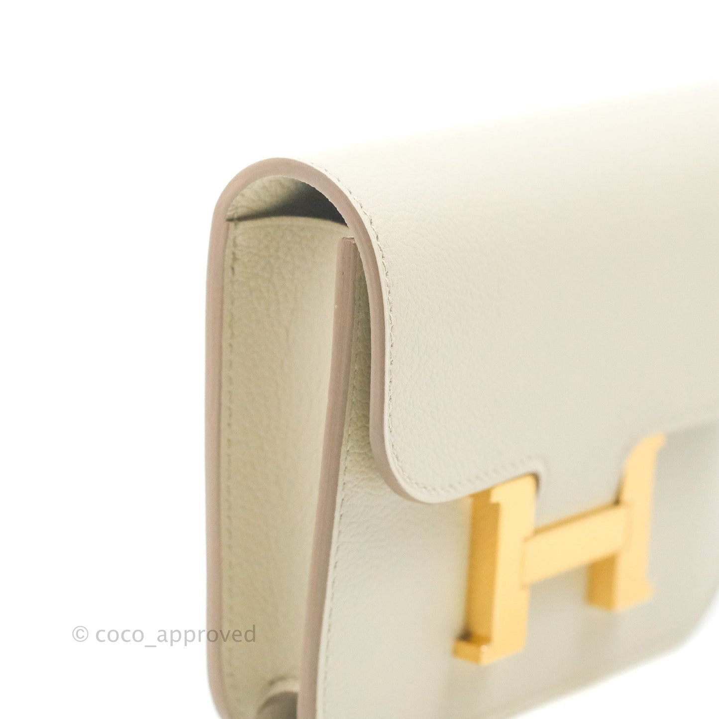 Hermès Constance Slim Wallet Beton Evercolor Gold Hardware