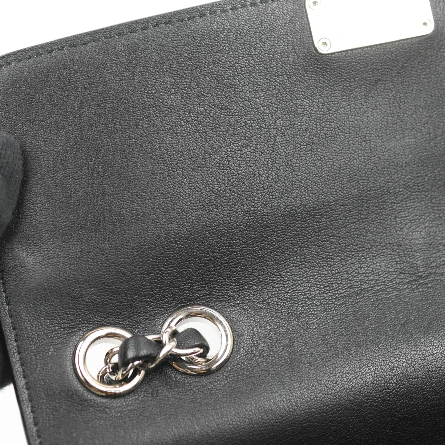 Chanel Quilted Mini Urban Companion Flap Black Calfskin Silver Hardware