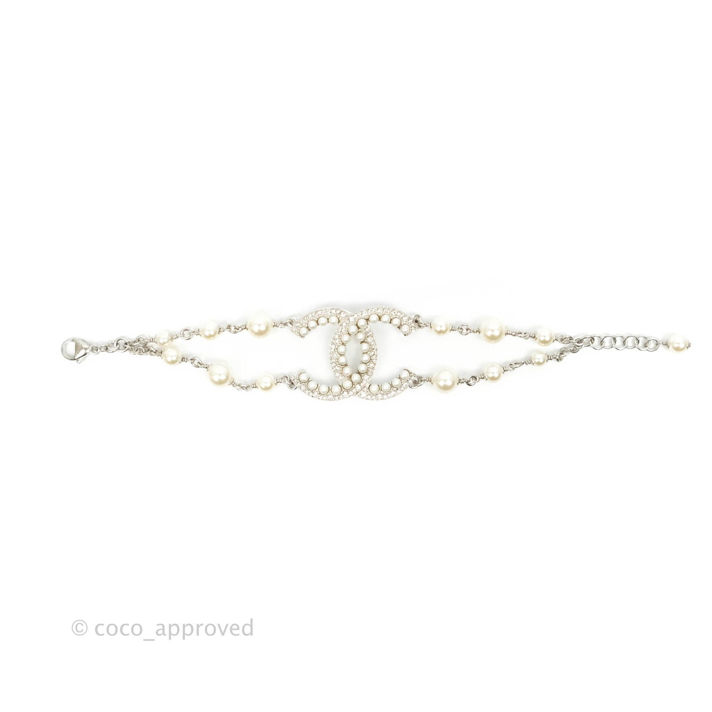 Chanel CC Pearl Crystal Bracelet 19K