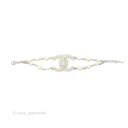 Chanel CC Pearl Crystal Bracelet 19K
