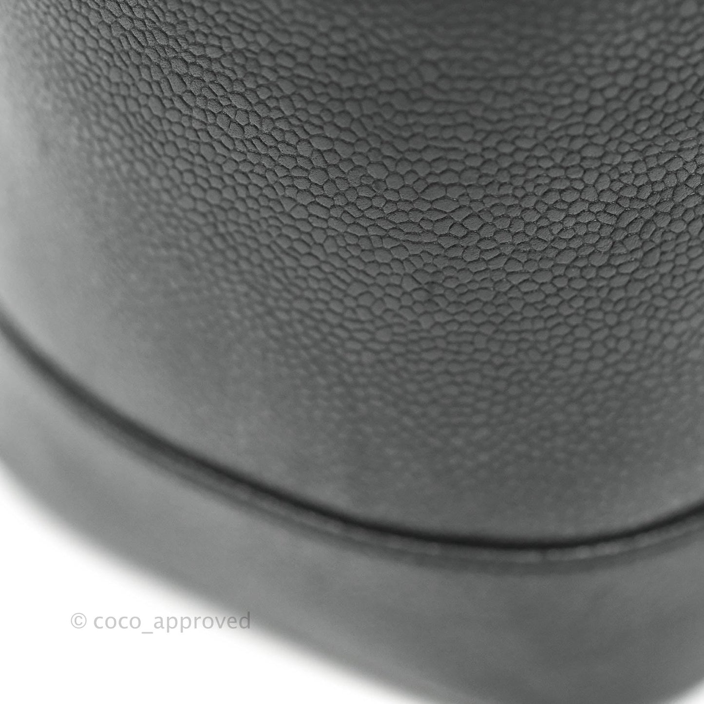 Chanel Vintage Vanity Case Black Caviar Gold Hardware