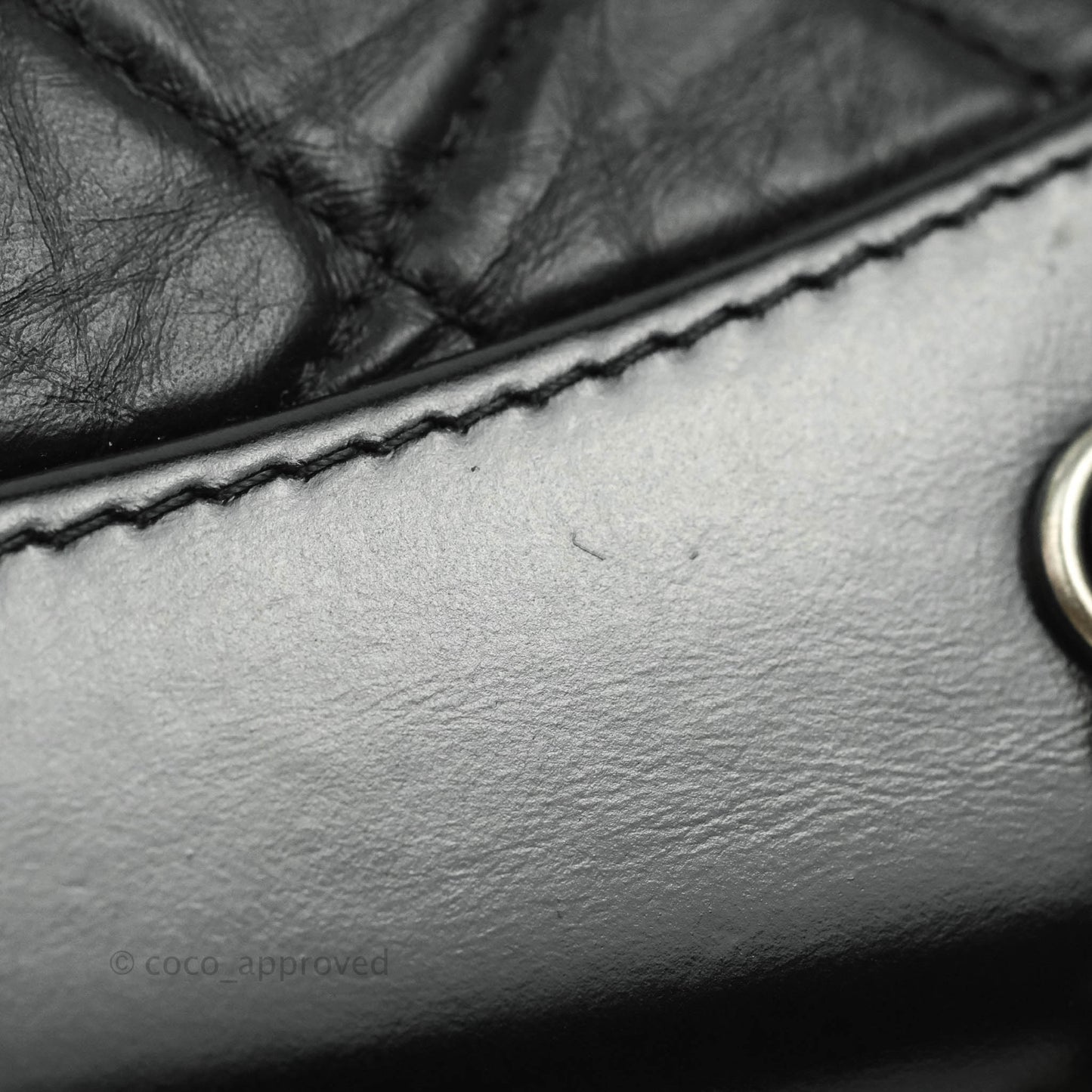 Chanel Small Gabrielle Backpack Black Aged Calfskin