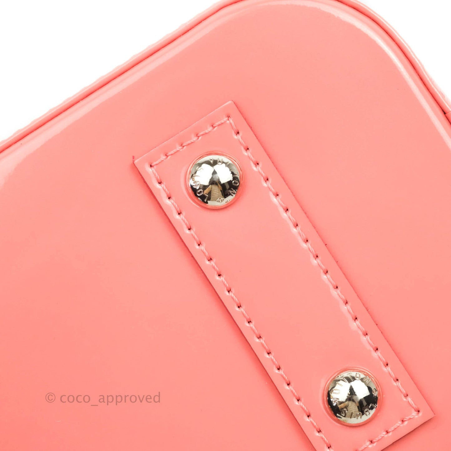 Louis Vuitton Alma BB Patent Pink Silver Hardware