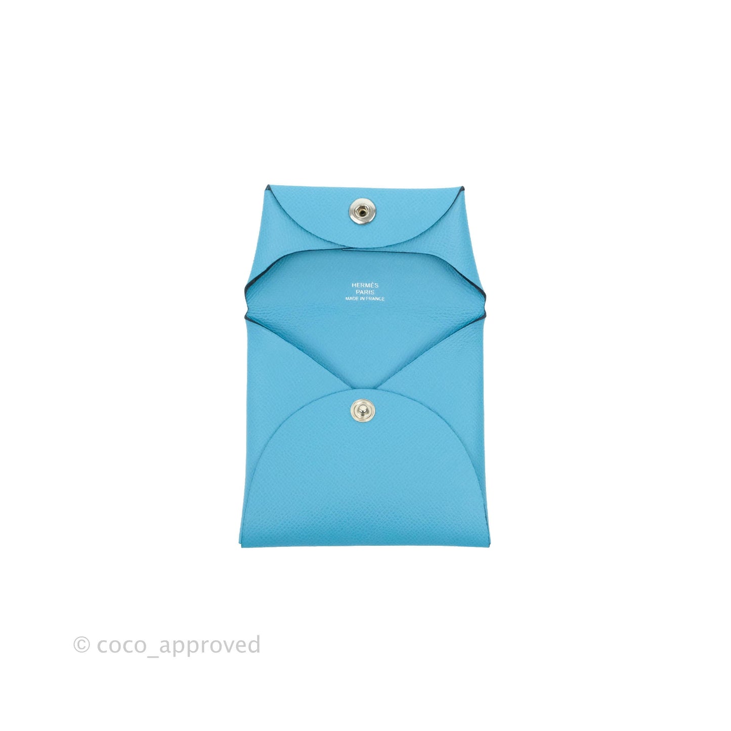 Hermès Bastia Coin Purse Blue